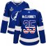 Adidas Tampa Bay Lightning #35 Curtis McElhinney Blue Home Authentic USA Flag Womens 2020 Stanley Cup Champions Stitched NHL Jersey