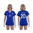 Womens France #20 Coman Home Soccer Country Jersey