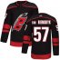 Adidas Carolina Hurricanes #57 Trevor Van Riemsdyk Black Alternate Authentic Stitched NHL Jersey