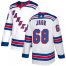 Adidas New York Rangers #68 Jaromir Jagr White Away Authentic Stitched NHL Jersey