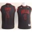 Youth Chicago Bulls #1 Derrick Rose Black With Red No. Stitched NBA Jersey