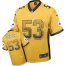 Nike Pittsburgh Steelers #53 Maurkice Pouncey Gold Mens Stitched NFL Elite Drift Fashion Jersey