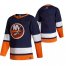 New York Islanders Blank Navy Blue Mens Adidas 2020-21 Reverse Retro Alternate NHL Jersey