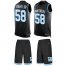 Nike Carolina Panthers #58 Thomas Davis Sr Black Team Color Mens Stitched NFL Limited Tank Top Suit Jersey