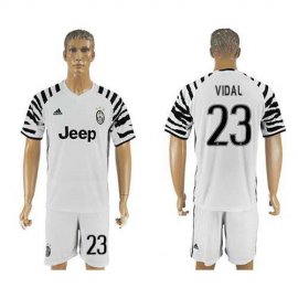 Juventus #23 Vidai SEC Away Soccer Club Jersey