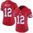 Nike Buffalo Bills #12 Jim Kelly Red Womens Stitched NFL Limited Rush Jersey