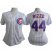 Chicago Cubs #44 Anthony Rizzo White(Blue Strip) Womens Fashion Stitched MLB Jersey