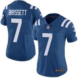 Nike Indianapolis Colts #7 Jacoby Brissett Royal Blue Team Color Womens Stitched NFL Vapor Untouchable Limited Jersey