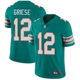 Nike Miami Dolphins #12 Bob Griese Aqua Green Alternate Mens Stitched NFL Vapor Untouchable Limited Jersey