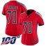 Nike Tennessee Titans #70 Ty Sambrailo Red Womens Stitched NFL Limited Inverted Legend 100th Season Jersey
