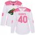 Adidas Minnesota Wild #40 Devan Dubnyk White/Pink Authentic Fashion Womens Stitched NHL Jersey