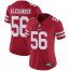 Nike San Francisco 49ers #56 Kwon Alexander Red Team Color Womens Stitched NFL Vapor Untouchable Limited Jersey
