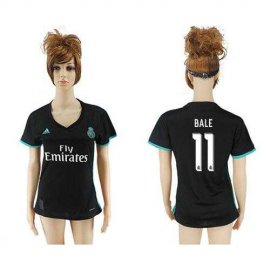 Womens Real Madrid #11 Bale Away Soccer Club Jersey