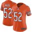 Nike Chicago Bears #52 Khalil Mack Orange Womens Stitched NFL Limited Rush Jersey