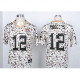 Nike Green Bay Packers #12 Aaron Rodgers Camo USMC Mens Stitched NFL Elite Jersey