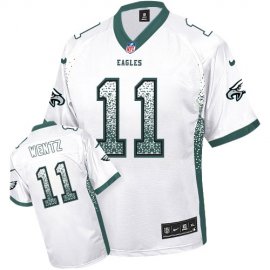Nike Philadelphia Eagles #11 Carson Wentz White Youth Stitched NFL Elite Drift Fashion Jersey