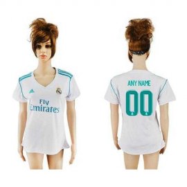 Womens Real Madrid Personalized Home Soccer Club Jersey