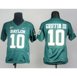 Kids Baylor Bears 10# Robert Giffin III Green Pro Combat College Football NCAA Jersey
