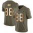 Nike Dallas Cowboys #88 CeeDee Lamb Olive/Gold Youth Stitched NFL Limited 2017 Salute To Service Jersey