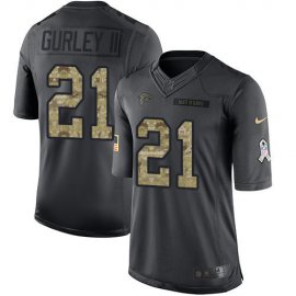 Nike Atlanta Falcons #21 Todd Gurley II Black Mens Stitched NFL Limited 2016 Salute to Service Jersey