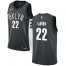 Mens Nike Brooklyn Nets #22 Caris LeVert Gray NBA Swingman Statement Edition Jersey