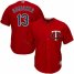 Minnesota Twins #13 Ehire Adrianza Red Cool Base Stitched Youth MLB Jersey