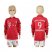 Bayern Munchen #9 Lewandowski Home Long Sleeves Kid Soccer Club Jersey