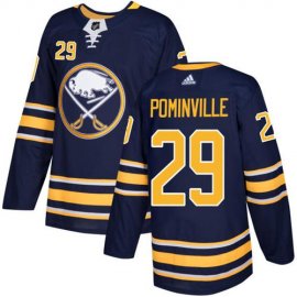 Adidas Buffalo Sabres #29 Jason Pominville Navy Blue Home Authentic Stitched NHL Jersey