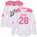 Adidas Dallas Stars #28 Stephen Johns White/Pink Authentic Fashion Womens Stitched NHL Jersey