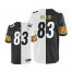 Nike Pittsburgh Steelers #83 Heath Miller White/Black Mens Stitched NFL Elite Split Jersey
