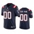 New England Patriots Custom Mens Nike Navy 2020 Vapor Limited Jersey