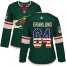 Adidas Minnesota Wild #64 Mikael Granlund Green Home Authentic USA Flag Womens Stitched NHL Jersey