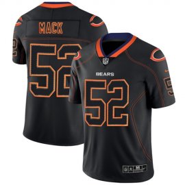 Nike Chicago Bears #52 Khalil Mack Lights Out Black Mens Stitched NFL Limited Rush Jersey