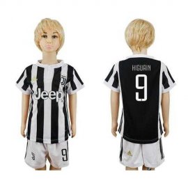 Juventus #9 Higuain Home Kid Soccer Club Jersey