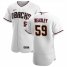 Arizona Diamondbacks #59 Jeremy Beasley Mens Nike White Crimson Authentic Home Team MLB Jersey