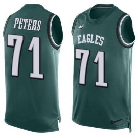 Nike Philadelphia Eagles #71 Jason Peters Midnight Green Team Color Mens Stitched NFL Limited Tank Top Jersey