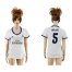 Womens Real Madrid #5 Varane Home Soccer Club Jersey