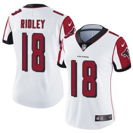 Nike Atlanta Falcons #18 Calvin Ridley White Womens Stitched NFL Vapor Untouchable Limited Jersey