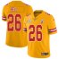 Nike Kansas City Chiefs #26 LeVeon Bell Gold Mens Super Bowl LV Bound Stitched NFL Limited Inverted Legend Jersey