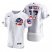 Chicago Cubs #17 Kris Bryant Mens Nike White Fluttering USA Flag Limited Edition Authentic MLB Jersey