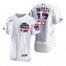 Chicago Cubs #17 Kris Bryant Mens Nike White Fluttering USA Flag Limited Edition Authentic MLB Jersey