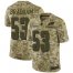 Nike Philadelphia Eagles #53 Nigel Bradham Camo Mens Stitched NFL Limited 2018 Salute To Service Jersey