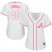 Atlanta Braves #40 Mike Soroka White/Pink Fashion Womens Stitched MLB Jersey