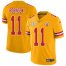 Nike Kansas City Chiefs #11 Demarcus Robinson Gold Mens Super Bowl LV Bound Stitched NFL Limited Inverted Legend Jersey