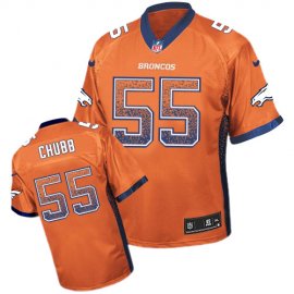 Nike Denver Broncos #55 Bradley Chubb Orange Team Color Mens Stitched NFL Elite Drift Fashion Jersey