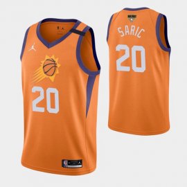 Phoenix Phoenix Suns #20 Dario Saric Mens 2021 NBA Finals Bound Statement Edition NBA Jersey Orange Mens