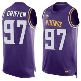 Nike Minnesota Vikings #97 Everson Griffen Purple Team Color Mens Stitched NFL Limited Tank Top Jersey
