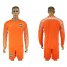 Brazil Blank Orange Goalkeeper Long Sleeves Soccer Country Jersey