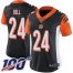 Nike Cincinnati Bengals #24 Vonn Bell Black Team Color Womens Stitched NFL 100th Season Vapor Untouchable Limited Jersey