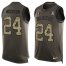 Nike Las Vegas Raiders #24 Charles Woodson Green Mens Stitched NFL Limited Salute To Service Tank Top Jersey